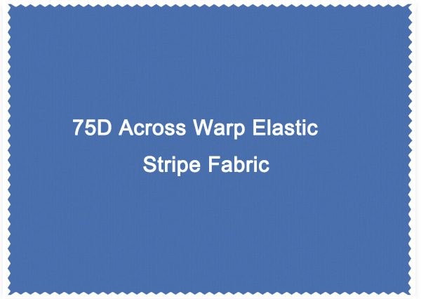 75D Across Warp Elastic Stripe Fabric