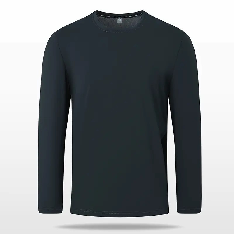 Men-Kuyoumei-Silver-Coated-Long-Sleeve-Crew-Neck-T-Shirt