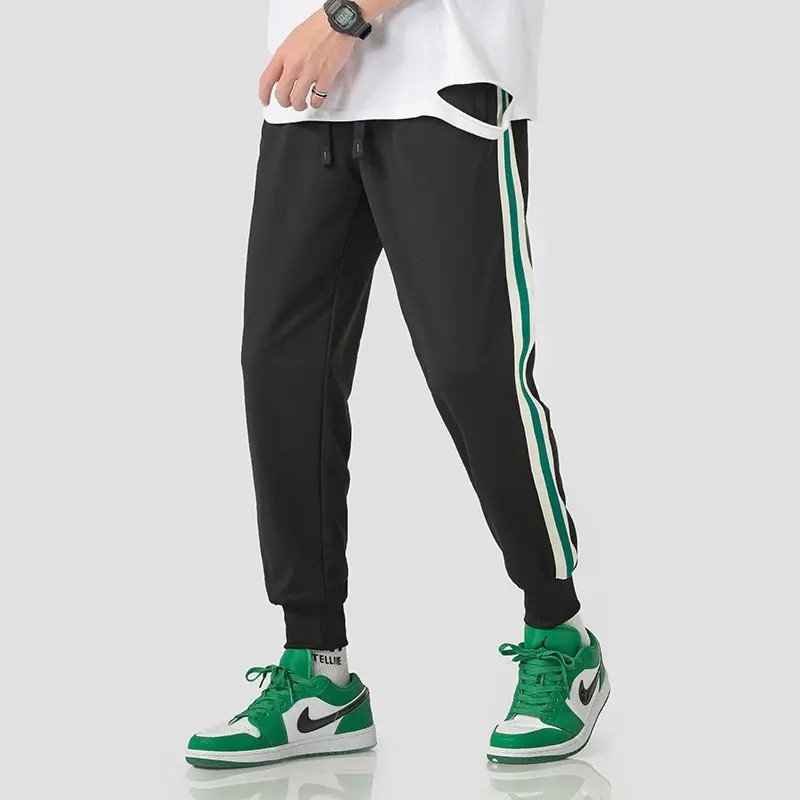 Erkek-Yan-Şerit-Günlük-Çabuk Kuruyan-Joggers-Pantolon