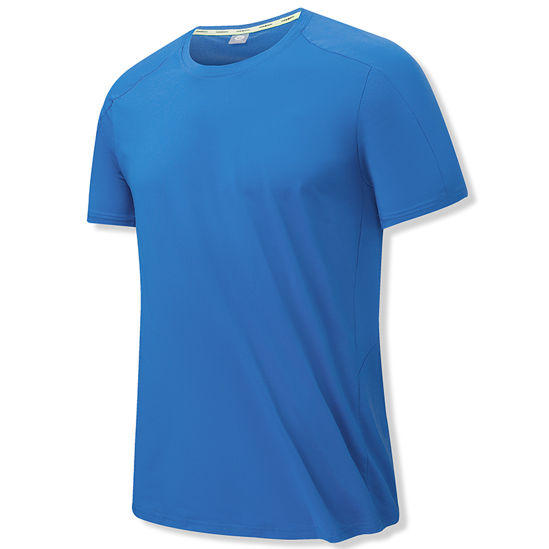 Mannen Solid Color Crew Neck T Shirt-2