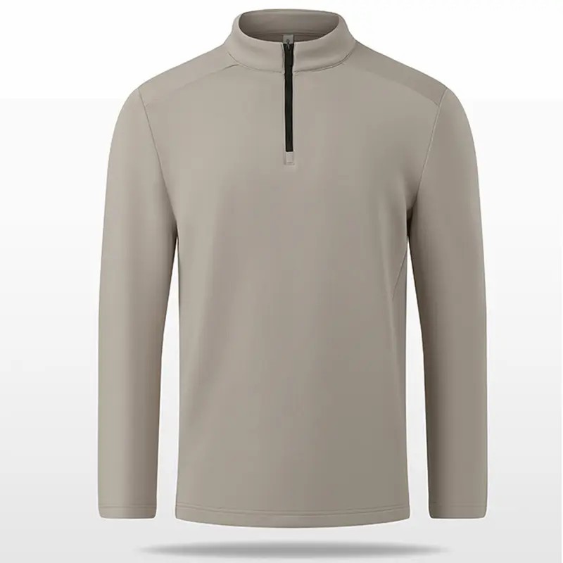 Mens-High-Collar-Half-Zipper-Slim-Fit-Long-Sleeve-Sweatshirt-6