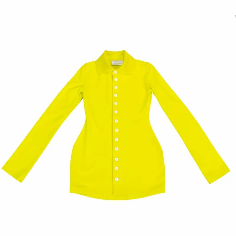 Women-Yellow-Knitwear-Shirt-1